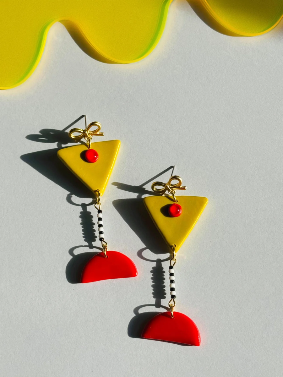 Delaney and Blu martini earrings